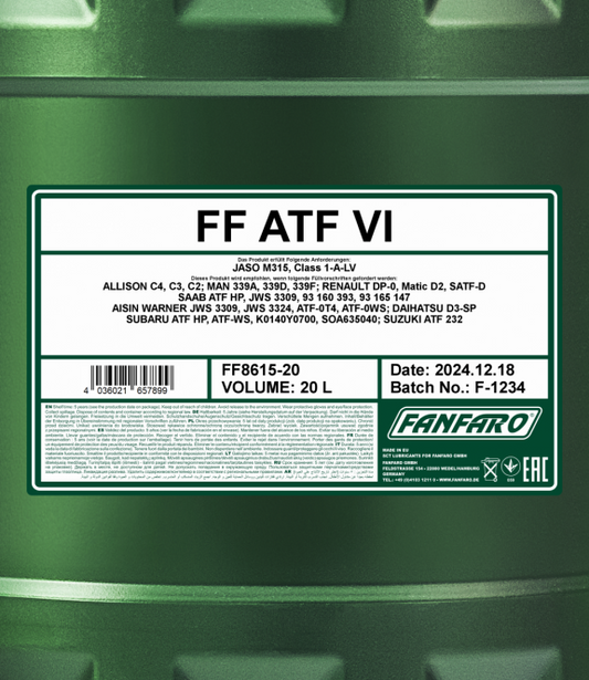 FF ATF VI, 20 liters